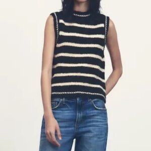 Zara Striped Sweater Vest